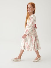 Laura Ashley Long Sleeve Partere Midi Dress - Image 2 of 7