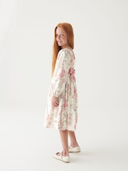 Laura Ashley Long Sleeve Partere Midi Dress - Image 3 of 7