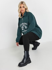 Yours Curve Black Cargo Pocket Leggings - Image 4 of 5