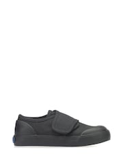 Start-Rite Skip Rip-Tape Black School P E Plimsoles F Fit - Image 1 of 6