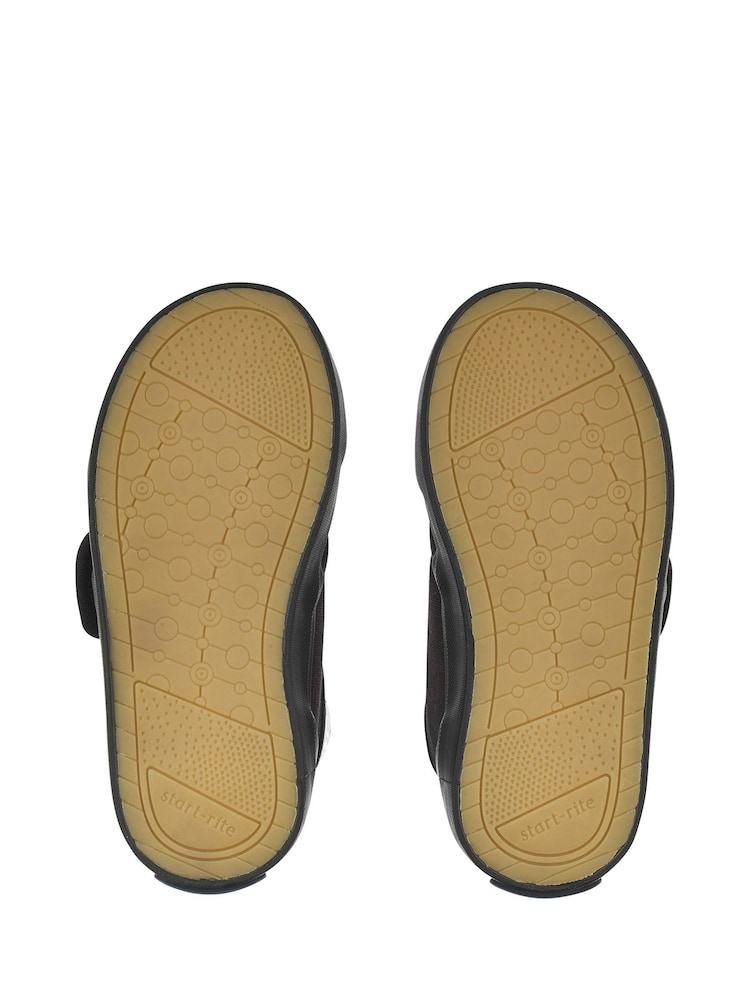 Start-Rite Skip Rip-Tape Black School P E Plimsoles F Fit - Image 4 of 6
