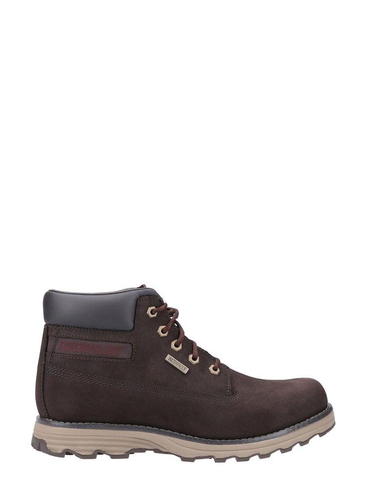 CAT® Lifestyle Brown Founder Wp Tx Lace-Up Boots - Image 1 of 4 CAT® Lifestyle Brown Founder Wp Tx Lace-Up Boots - Image 1 of 4