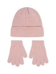 Levi's® Pink Beanie and Gloves Set 2 Piece - Image 2 of 4