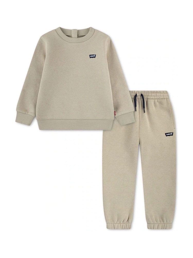 Levi's® Natural Core Batwing Crew Neck Top and Joggers Set 2 Piece - Image 1 of 4 Levi's® Natural Core Batwing Crew Neck Top and Joggers Set 2 Piece - Image 1 of 4