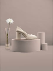Clarks Natural Patent Zoya85 Court Shoes - Image 1 of 9