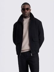 MOSS Black Blouson Jacket - Image 1 of 4