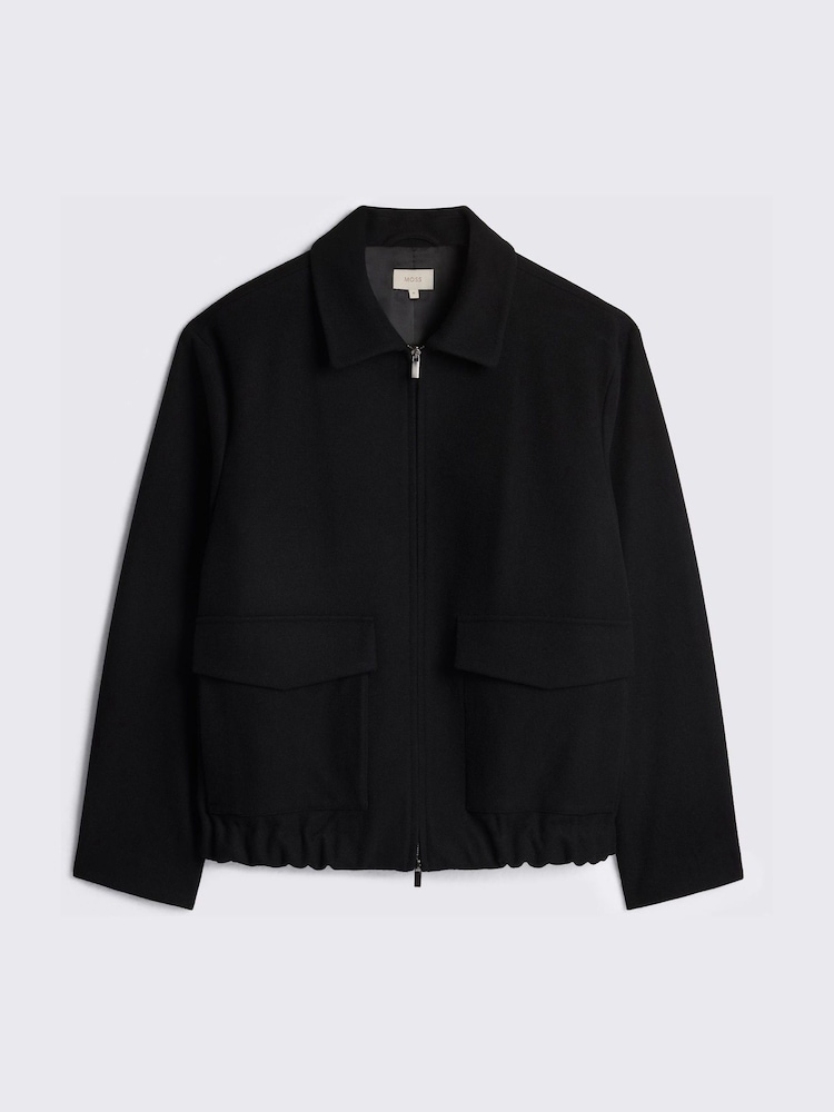 MOSS Black Blouson Jacket - Image 4 of 4 MOSS Black Blouson Jacket - Image 4 of 4
