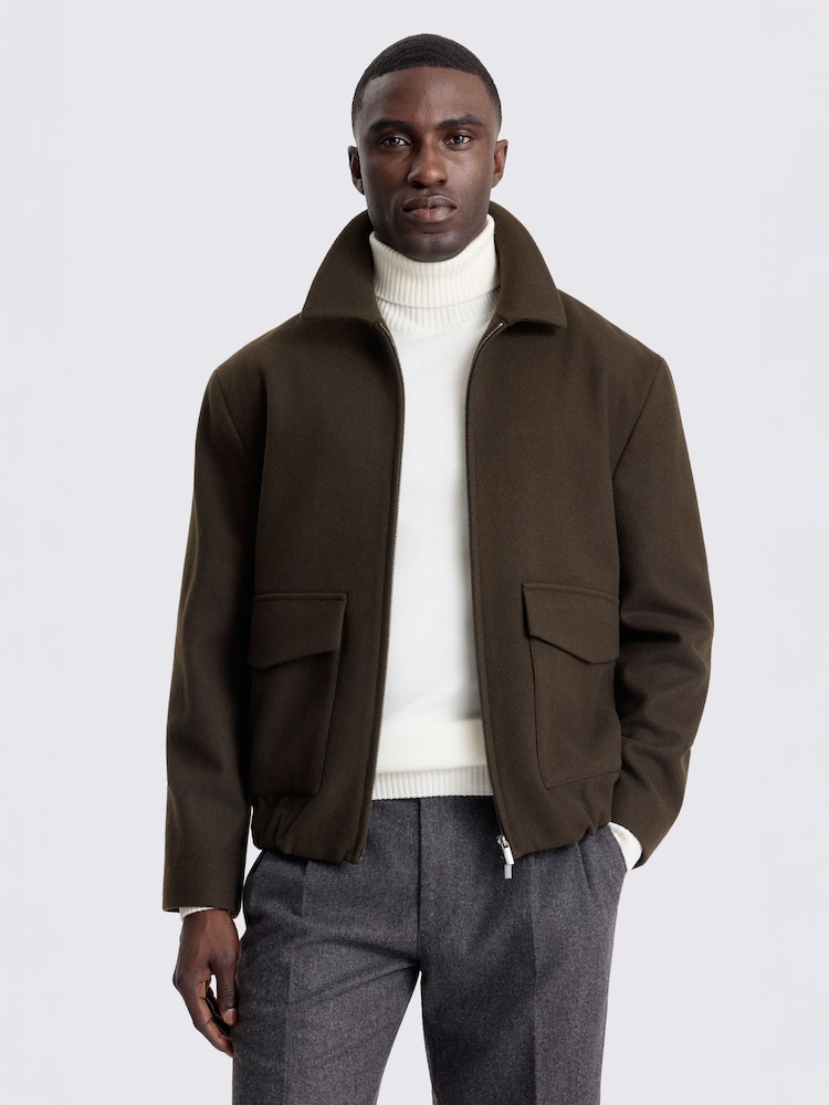 MOSS Green Blouson Jacket - Image 1 of 5 MOSS Green Blouson Jacket - Image 1 of 5