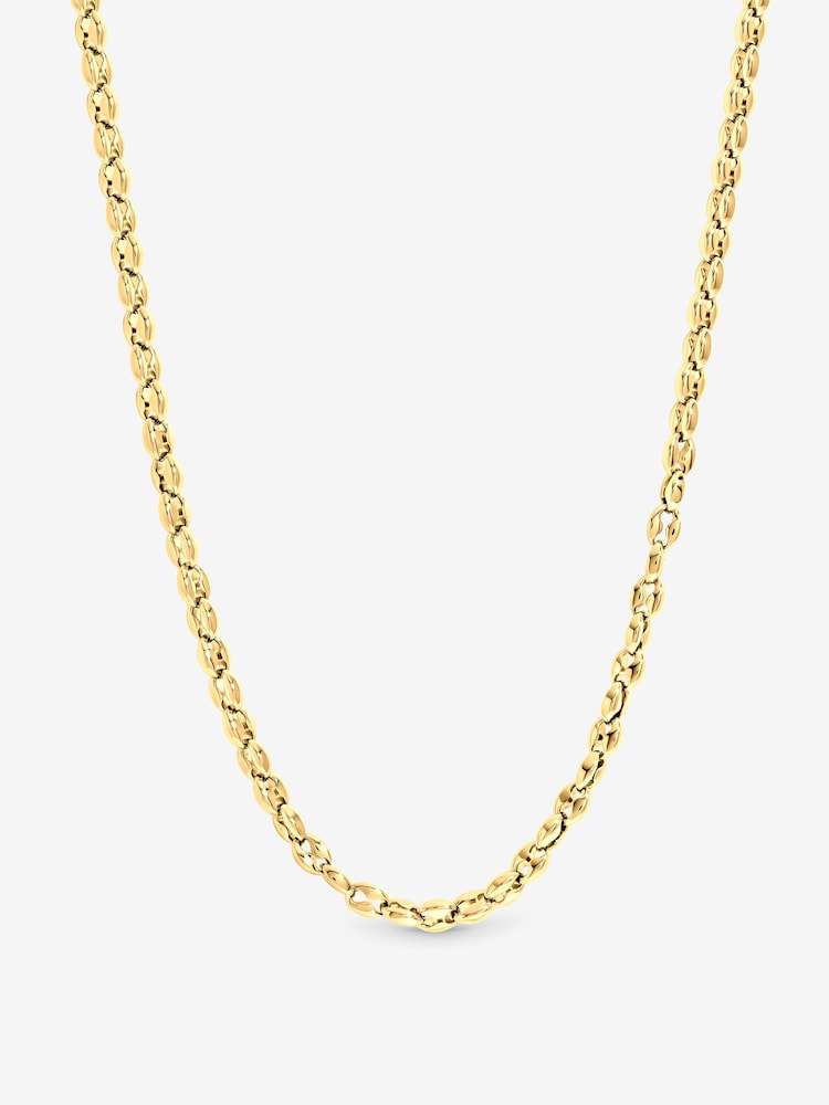 Inicio Gold Plated Waterproof Oval Link Chain Necklace - Image 1 of 1 Inicio Gold Plated Waterproof Oval Link Chain Necklace - Image 1 of 1