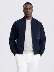 MOSS Blue Bomber Jacket - Image 1 of 5