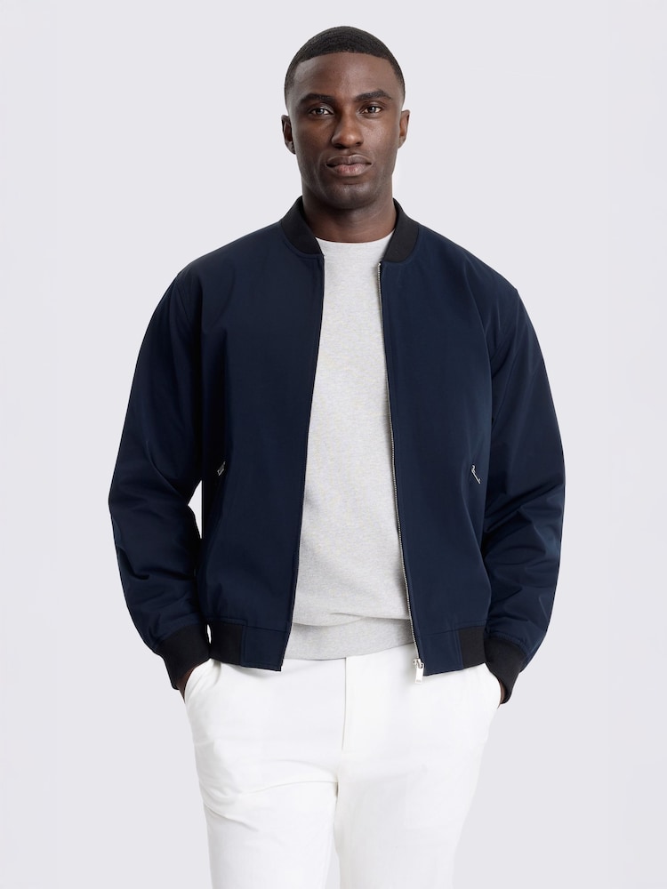 MOSS Blue Bomber Jacket - Image 1 of 5