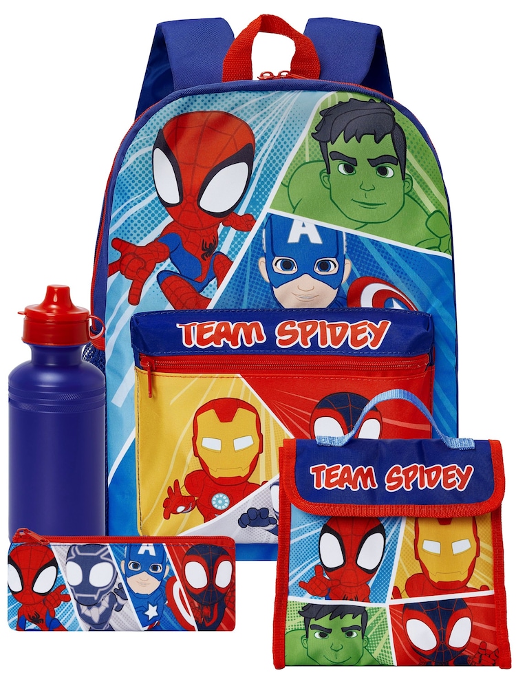 Character Blue Marvel Spidey And His Amazing Friends Bags 4 Piece Set - Image 1 of 10 Character Blue Marvel Spidey And His Amazing Friends Bags 4 Piece Set - Image 1 of 10
