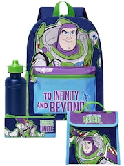 Conjunto de 4 piezas con mochila, bolsa para el almuerzo, botella de agua y estuche para lápices Disney Toy Story Buzz Lightyear de Character - Imagen 1 de 11