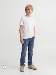 JACK & JONES Junior Denim Blue Chris Relaxed Fit Jeans (8-16 Yrs) - Image 3 of 9