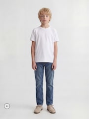 JACK & JONES Junior Denim Blue Chris Relaxed Fit Jeans (8-16 Yrs) - Image 5 of 9