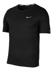 Nike Black Dri-FIT Miler Running T-Shirt - Image 4 of 5