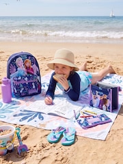 Character Blue Disney Frozen Backpack, Lunchbag, Water Bottle And Pencil Case Set 4 Piece - Image 4 of 11