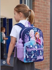 Character Blue Disney Frozen Backpack, Lunchbag, Water Bottle And Pencil Case Set 4 Piece - Image 5 of 11