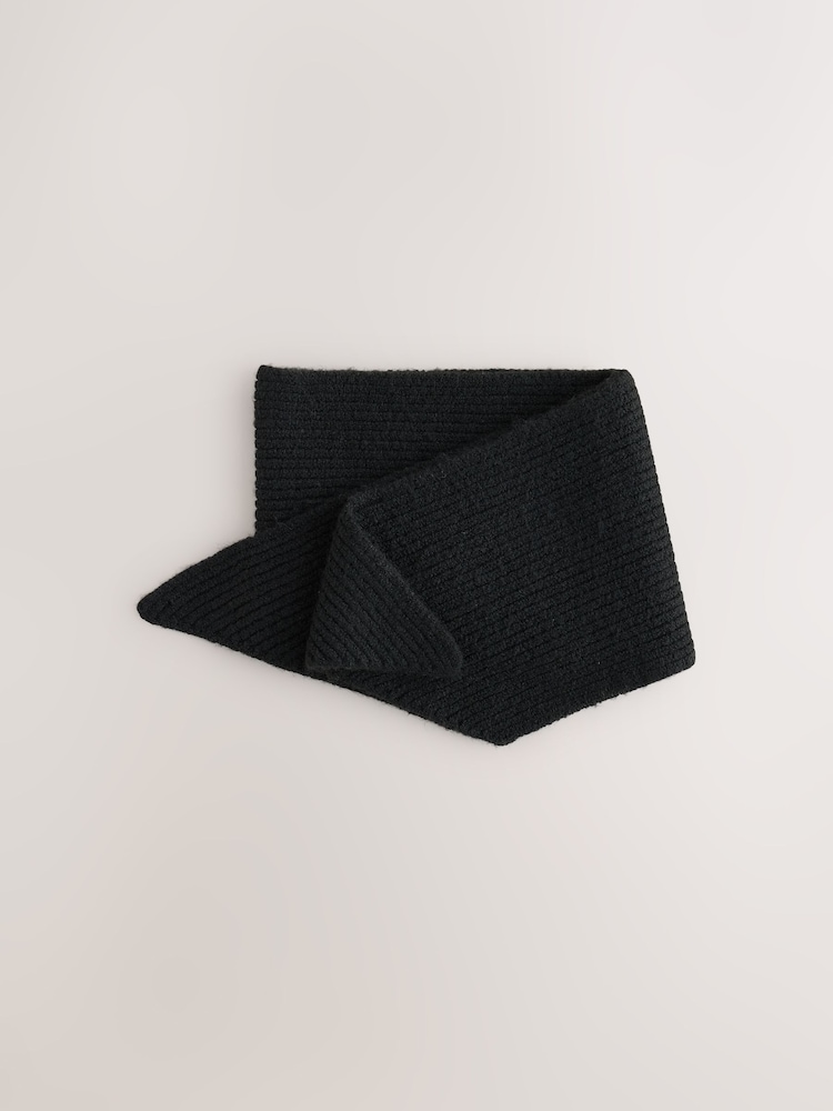 Black Cosy Tapered Scarf (3-16yrs) - Image 1 of 3