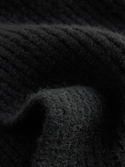 Black Cosy Tapered Scarf (3-16yrs) - Image 2 of 3