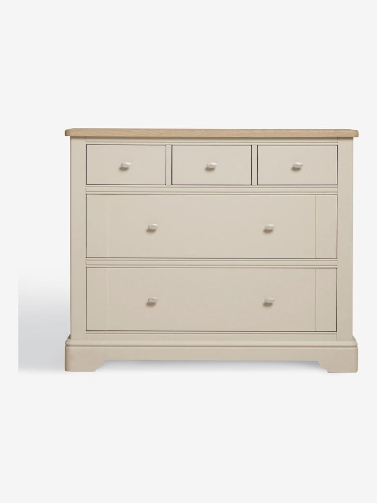 Stone Hampton Painted Oak Collection 5 Drawer Chest of Drawers - Image 2 of 5