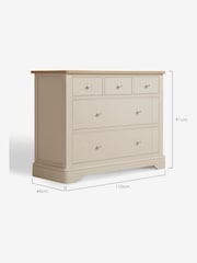 Stone Hampton Painted Oak Collection 5 Drawer Chest - Image 7 of 10