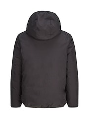 JACK & JONES JUNIOR Black Hooded Reversible Jacket - Image 2 of 6
