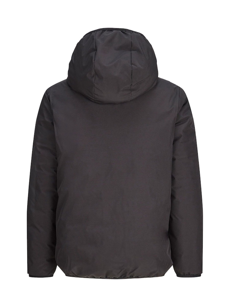 JACK & JONES JUNIOR Black Hooded Reversible Jacket - Image 2 of 6