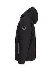 JACK & JONES JUNIOR Black Hooded Reversible Jacket - Image 4 of 6