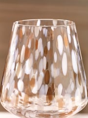Set of 2 White Confetti Wine Glasses - Image 3 of 3