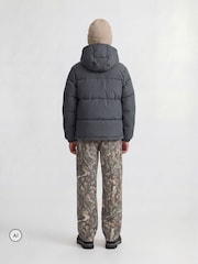 JACK & JONES JUNIOR Grey Colour Block Puffer Jacket - Image 2 of 5