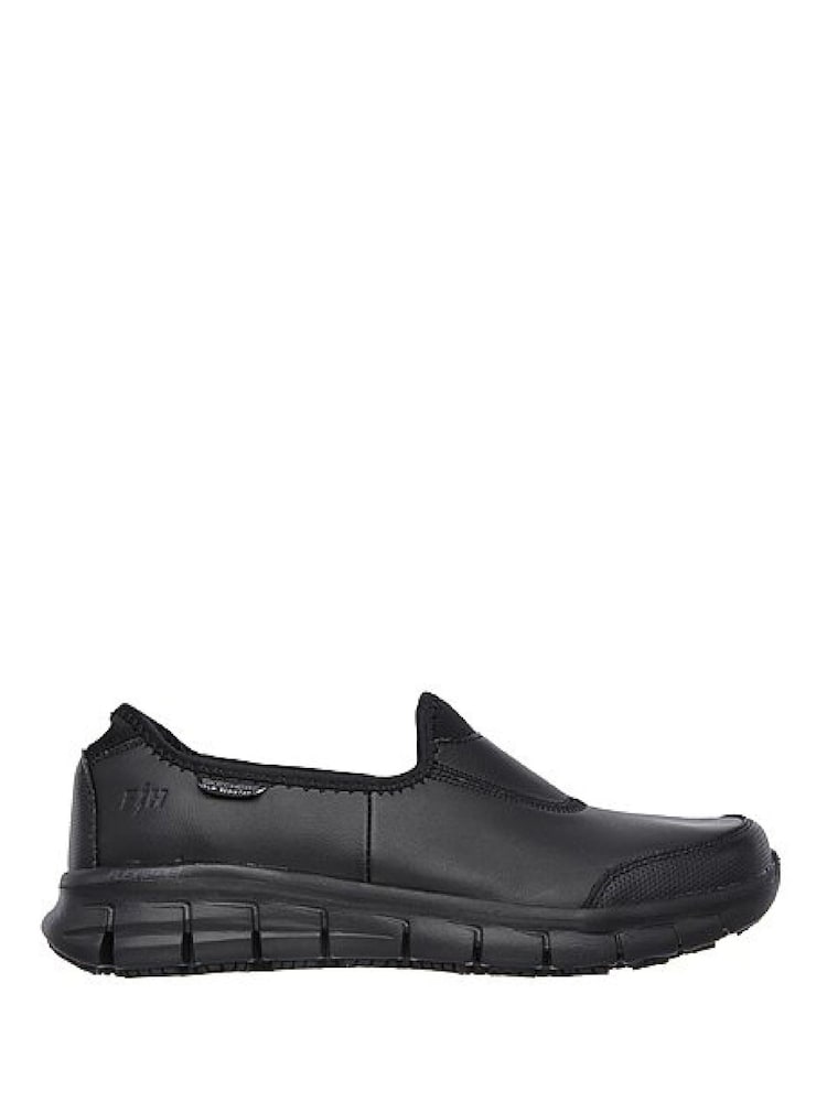 Skechers Black Sure Track Slip Resistant Occupational Shoes - Image 1 of 5 Skechers Black Sure Track Slip Resistant Occupational Shoes - Image 1 of 5