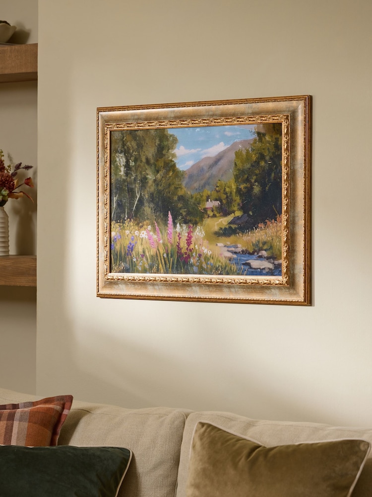 Gold Ornate Landscape Wall Art - Image 2 of 5 Gold Ornate Landscape Wall Art - Image 2 of 5