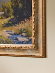 Gold Ornate Landscape Wall Art - Image 3 of 5
