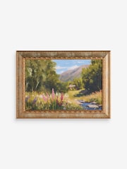 Gold Ornate Landscape Wall Art - Image 4 of 5
