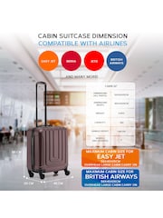 Flight Knight 56x45x25cm EasyJet Overhead 8 Wheel ABS Hard Case Cabin Carry On Hand Luggage - Image 3 of 7