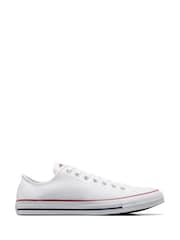 Converse White Chuck Taylor Ox Trainers - Image 3 of 8