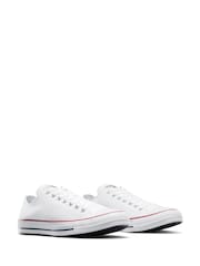 Converse White Chuck Taylor Ox Trainers - Image 5 of 8