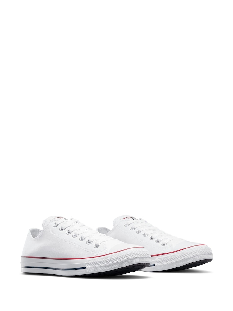Converse White Chuck Taylor Ox Trainers - Image 5 of 8