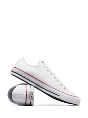 Converse White Chuck Taylor Ox Trainers - Image 6 of 8