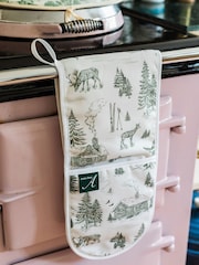 Avalon Home Festive Toile Forest Oven Gloves - صورة 3 من 5
