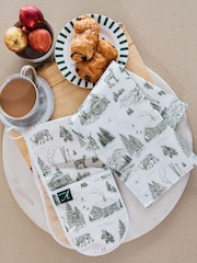 Avalon Home Festive Toile Forest Tea Towel - صورة 2 من 6