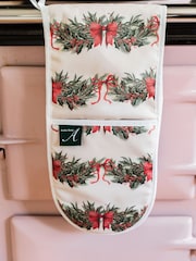 Avalon Home Green Sweeping Garlands Oven Gloves - Image 3 of 5