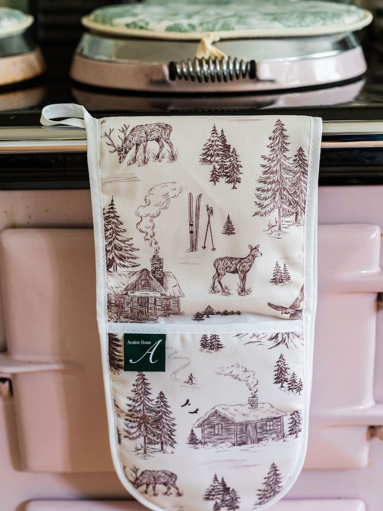 Avalon Home Festive Toile Oven Gloves - 5의 이미지 2