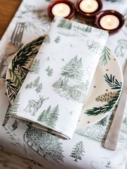 Avalon Home Set of 2 Festive Toile Forest Napkins - صورة 1 من 6