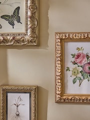 Set of 3 Gold Ornate Wooden Photo Frames - Image 3 of 5