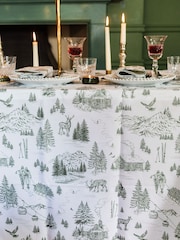 Avalon Home Festive Toile Forest Table Cloth - Εικόνα 3 από 6