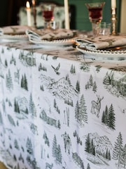 Avalon Home Festive Toile Forest Table Cloth - Εικόνα 4 από 6