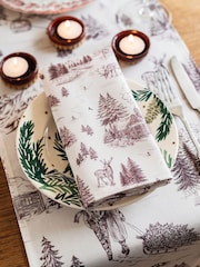 Avalon Home Set of 2 Festive Toile Napkins - 6의 이미지 3