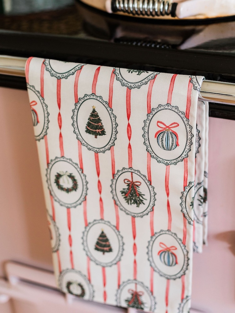 Avalon Home Stripe the Halls Tea Towel - 6의 이미지 6